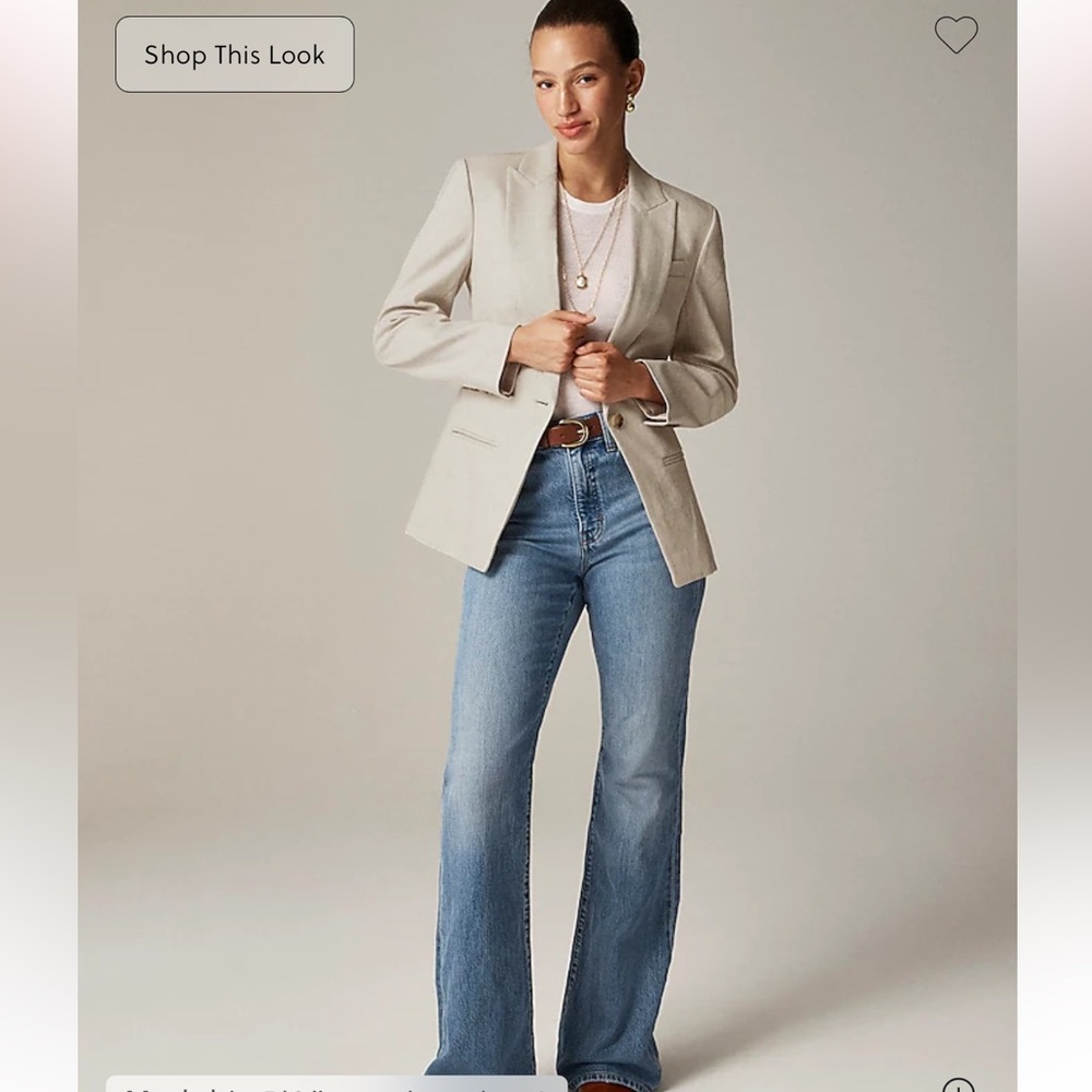 J. Crew Alexandra Linen Single-Button Blazer - Picture 3 of 13